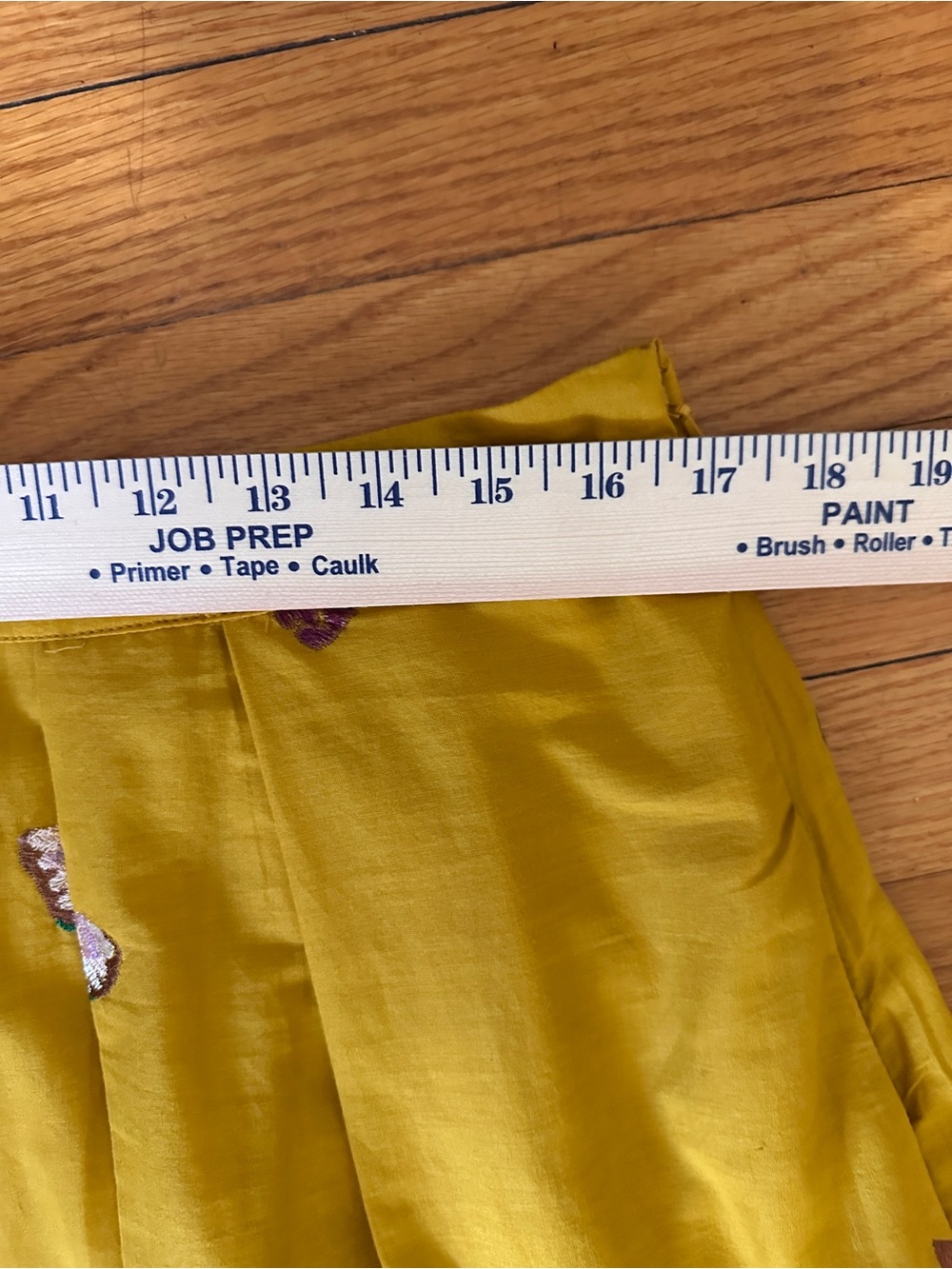 🦋 Maeve Yellow Butterfly Embroidered Midi Skirt - Picture 6 of 11
